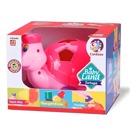 Imagem de Brinquedo Educativo Baby Land Tortuga Com Blocos Infantil