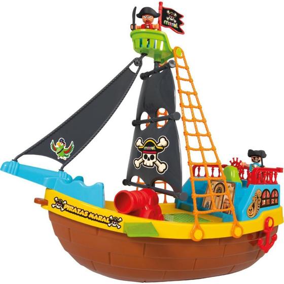 Imagem de Brinquedo educativo barco pirata c/bonecos