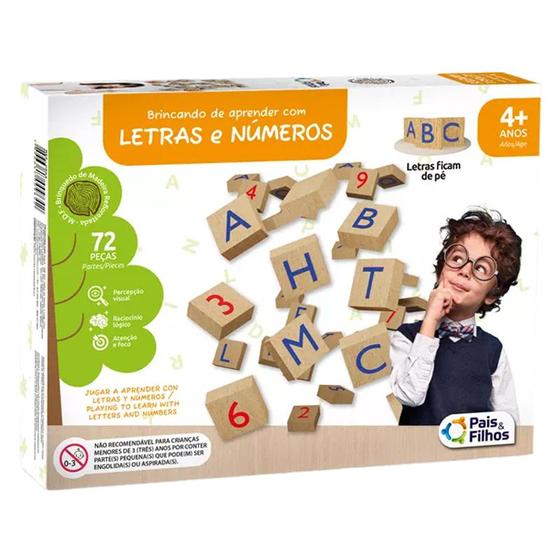 Imagem de Brinquedo educativo Brincando de aprender com letras e números