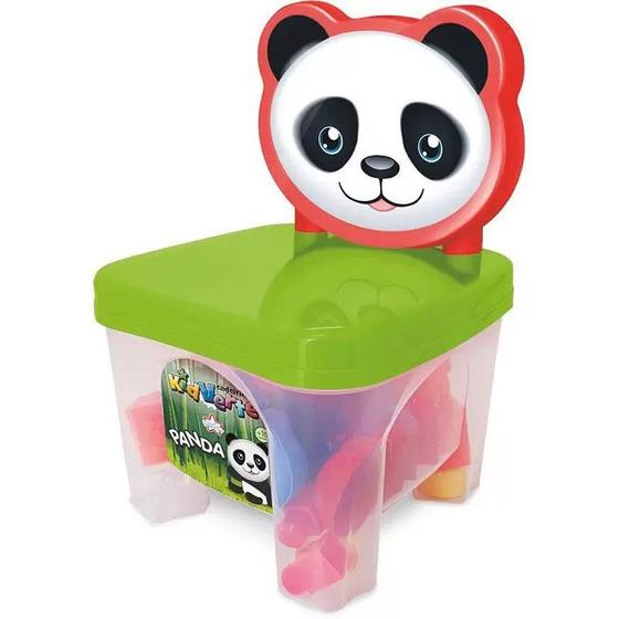 Imagem de Brinquedo Educativo Cadeirinha Kidverte Panda 28 Blocos De Montar Big Star +24 Meses