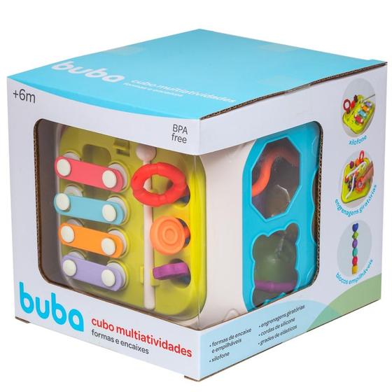 Imagem de Brinquedo Educativo Cubo Multiatividades 7X1 Infantil - Buba