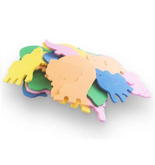 Imagem de Brinquedo Educativo Didatico Infantil, Safari EVA, 20 Peças Colorido 10 cm