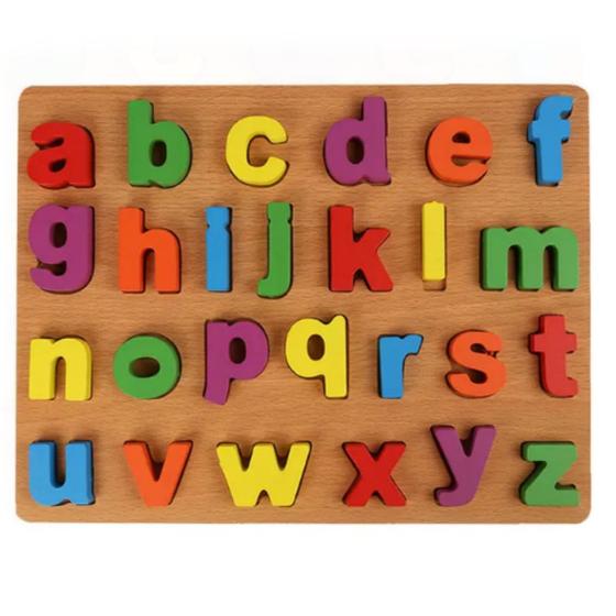 Imagem de Brinquedo Educativo Didatico Letras Minusculo Cores Encaixe