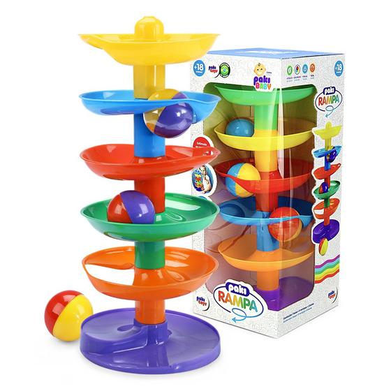 Imagem de Brinquedo Educativo Escorregador de Bolinhas Para Bebês