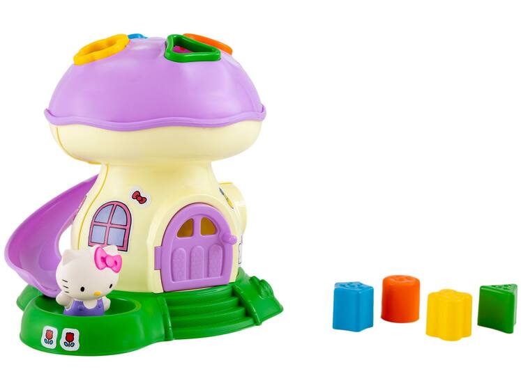 Brinquedo Educativo Hello Kitty Cogumelo - Samba Toys 6 Peças