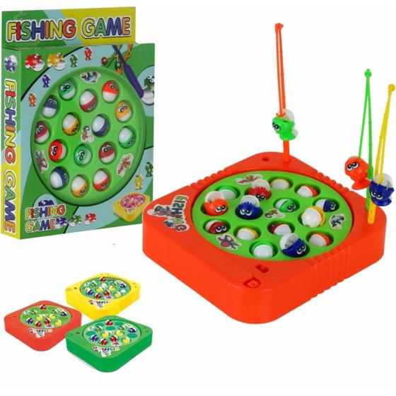 Imagem de Brinquedo Educativo Infantil Pescaria Pega Peixe Maluca