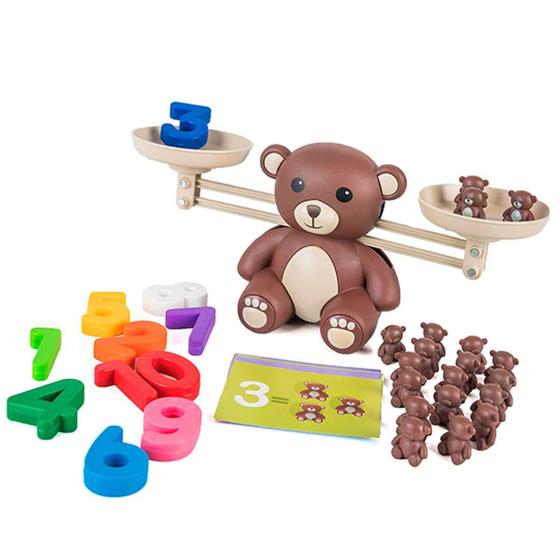 Imagem de Brinquedo Educativo Infantil Poliplac Balança Com Ursinhos