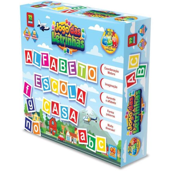 Imagem de Brinquedo educativo jogo das letrinhas 144pcs - GGB PLAST