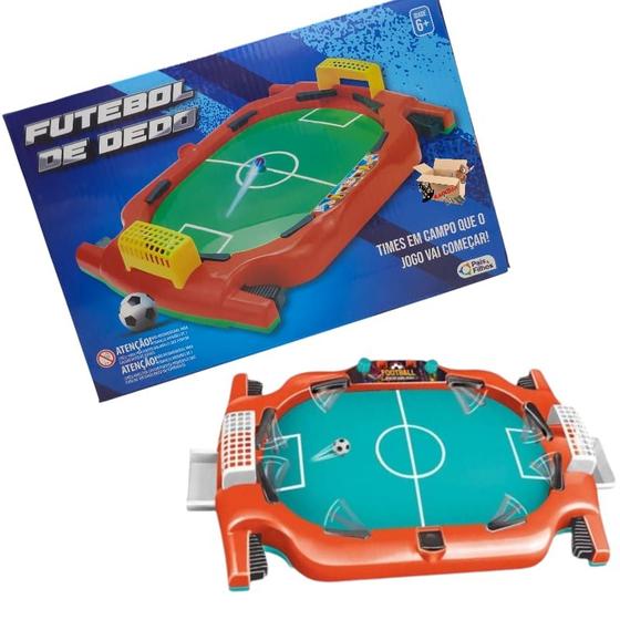 Imagem de Brinquedo Educativo Jogo De Futebol De Dedo Mini Arena Gol A Gol Estilo Pinball - Pais E Filhos