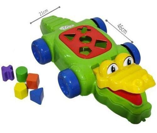 Imagem de Brinquedo Educativo Kids Bebê Crocodilo Didático Interativo