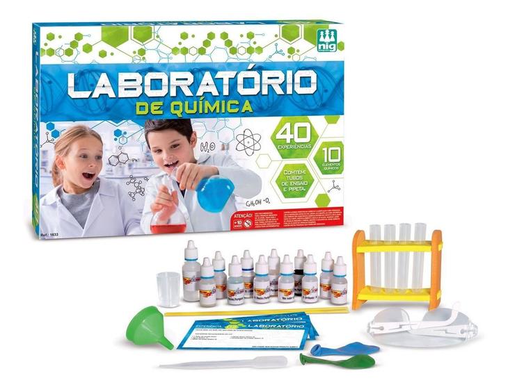 Imagem de Brinquedo Educativo Laboratório De Ciências Química - Nig