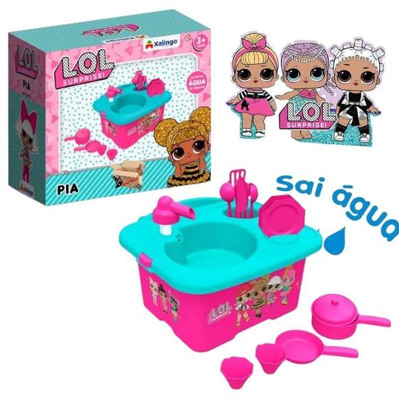 Imagem de Brinquedo Educativo Pia Infantil Lol Sai Água Verdade