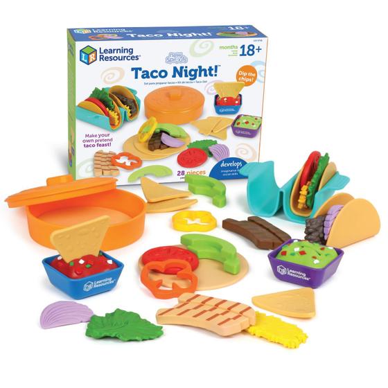 Imagem de Brinquedo Educativo Play Food New Sprouts Taco Night - 28 Peças