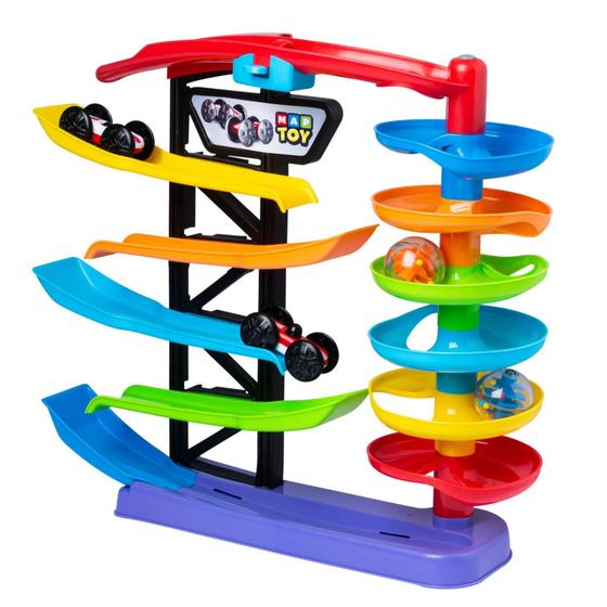 Imagem de Brinquedo Educativo Racing Tower Pedagógico Criança Infantil Bebe 1 Ano