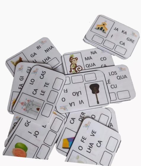 Brinquedo Educativo Sílabas Alfabetização Com Caneta E 24pça - T&D ...