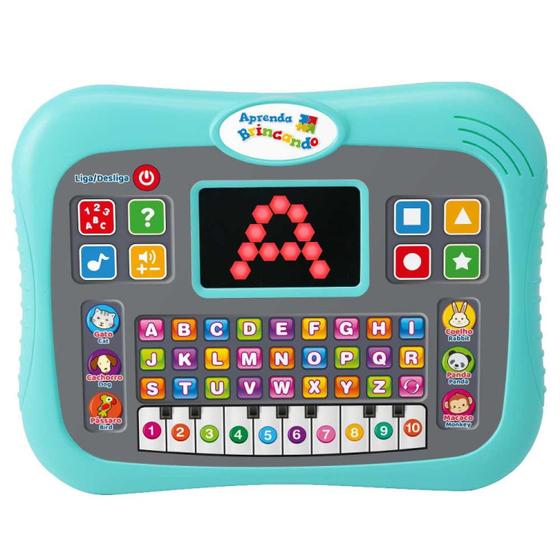 Brinquedo Educativo Tablet Smart Pad Infantil Criança Música - DM TOYS Imagem de Brinquedo Educativo Tablet Smart Pad Infantil Criança Música