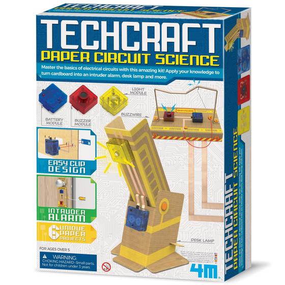 Imagem de Brinquedo Educativo - Techcraft  Circuito De Papel -4M - 4M - kidzlabs