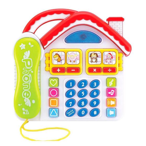 Imagem de Brinquedo Educativo Telefone Divertido Com Luz E Som DMT2961 - DM Toys