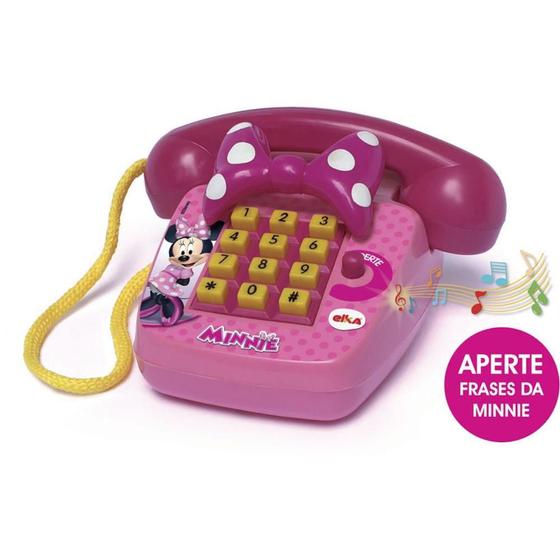 Imagem de Brinquedo Educativo Telefone Sonoro Minnie 3+ ANOS