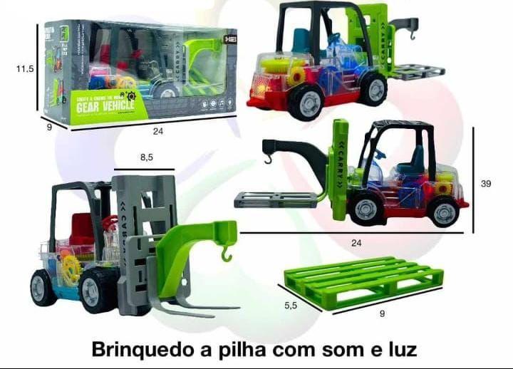 Imagem de Brinquedo empilhadeira com luz e som