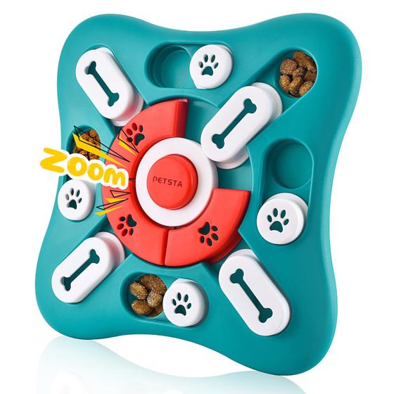 Imagem de Brinquedo enriquecedor PETSTA Puzzle Squeaky Treat Dispensing para carro