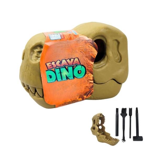 Imagem de Brinquedo Escava Dino Surpresa Com Ferramentas - Polibrinq