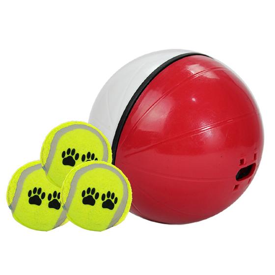 Imagem de Brinquedo Esconde Petisco Pet Ball Para Pets Cão Com Bolas De Tênis