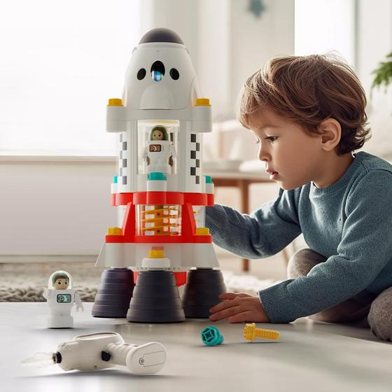Imagem de Brinquedo Espacial Rocket Space Toy iPlay iLearn - Nave Espacial com Ônibus Espacial