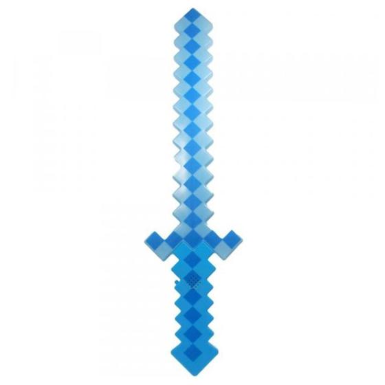 Imagem de Brinquedo Espada Pixel Minecraft 58Cm Som E Luz - ul Nº21