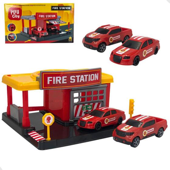 Imagem de Brinquedo Estação de Bombeiro Fire Station Diversão e Aventura para os Pequenos Heróis Crianças