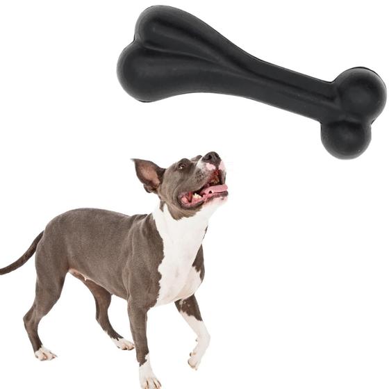 Imagem de Brinquedo Extra Forte para Cachorro Osso de Borracha Resistente Pitbull Raças Grandes