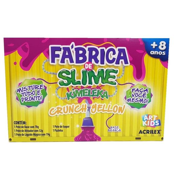 Imagem de Brinquedo Fabrica De Slime Kimeleka Crunch Yellow Acrilex