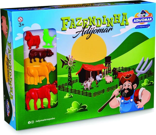 Imagem de Brinquedo Fazendinha Com Tabuleiro Completo - Adijomar