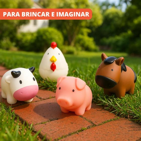 Brinquedo Fazendinha Infantil Celeiro Farmer Didatico Com Animais Presente Criança - SAMBA TOYS