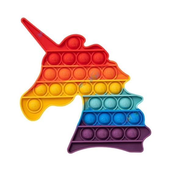 Imagem de Brinquedo Fidget Arco-Íris Pop It - Alívio do Estresse Sensorial para Adultos