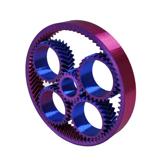 Imagem de Brinquedo Fidget Engrenagem Planetária Spinner Anti Estresse Relaxante 3D Bicolor