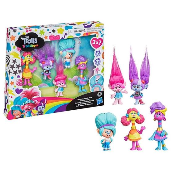 Brinquedo Figuras Trolls Vivendo Em Harmonia Hasbro F0425 - Bonecos ...
