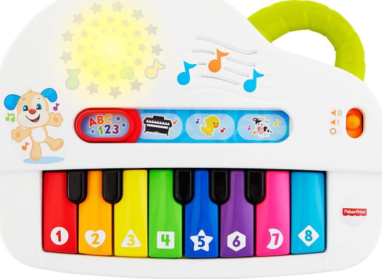 Imagem de Brinquedo Fisher-Price Laugh & Learn Silly Sounds Piano - Para Bebês (6+ Meses)