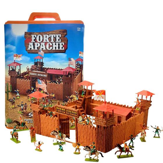 Imagem de Brinquedo Forte Apache Super Batalha Pintados Gulliver