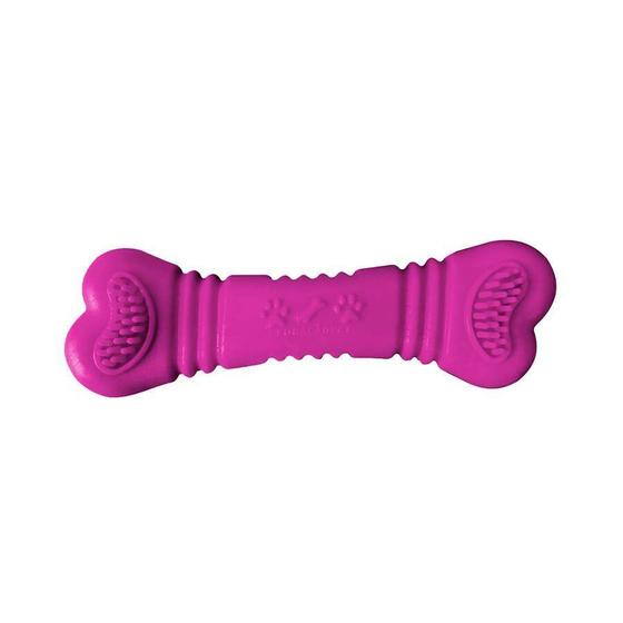 Imagem de Brinquedo Furacão Pet Osso Bone Rosa para Cães - Tamanho M