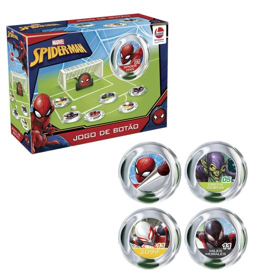 Imagem de Brinquedo Futebol Jogo de Botão Spiderman Homem Aranha Recomendado Para Crianças A Partir de 3 Anos Líder 3328