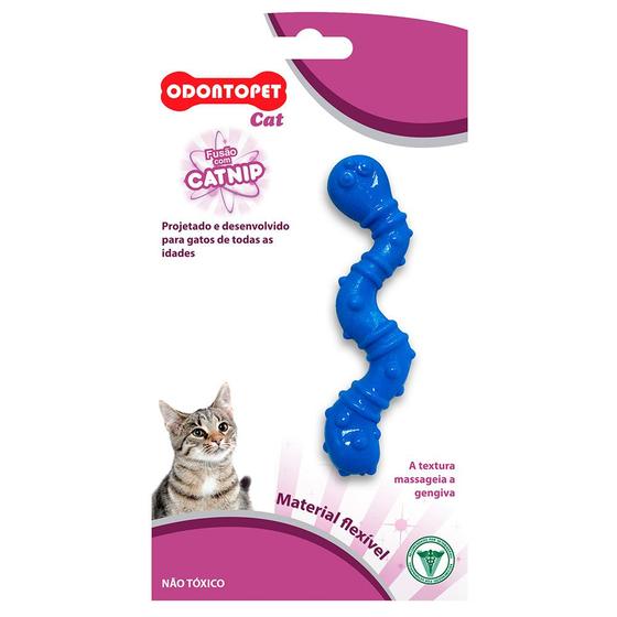 Imagem de Brinquedo Gatos Minhoca Azul Odontopet Cat