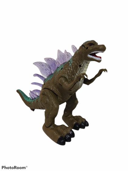 Imagem de Brinquedo Godzilla Dinossauro Com Luz Som Movimento Marron