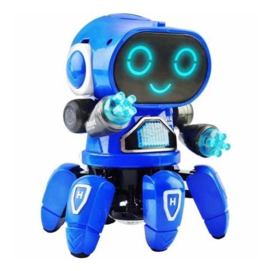 Imagem de Brinquedo Grande Médio Pequeno Azul com Som e Led Presente
