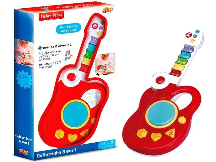 Imagem de Brinquedo Guitarra 3 Em 1 Infantil Fisher-price - Fun F00010