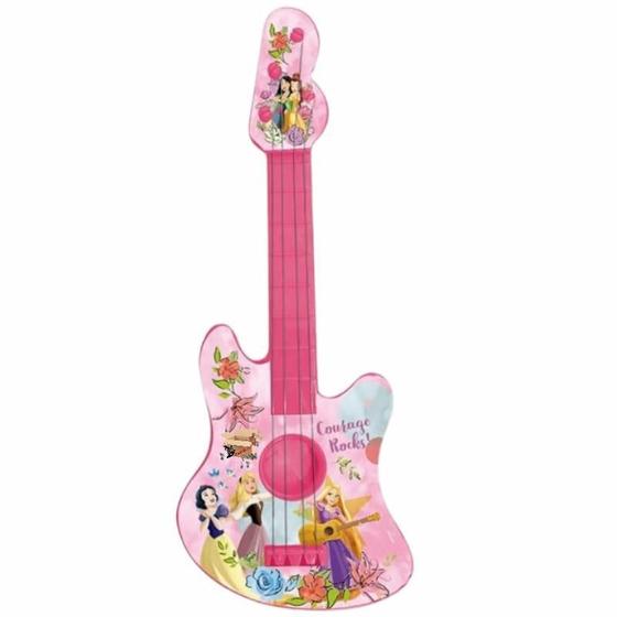 Imagem de Brinquedo Guitarra A Corda Infantil Super Heróis E Princesas