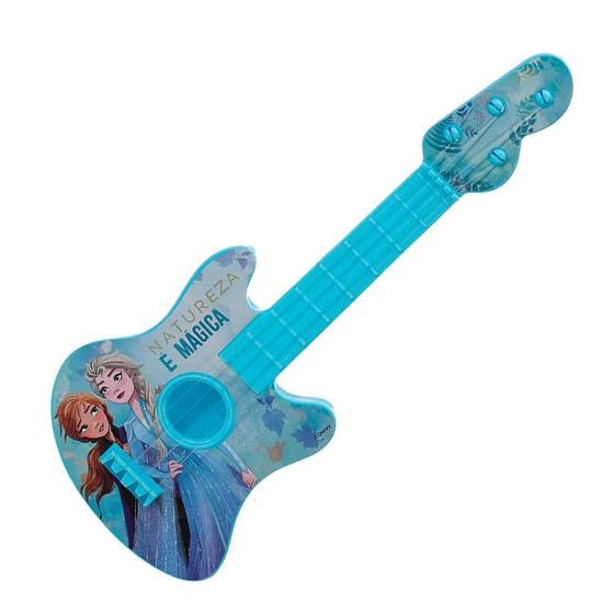 Imagem de Brinquedo Guitarra Infantil Musical À Corda Disney Frozen