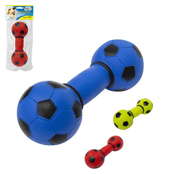 Imagem de Brinquedo Halteres Futebol Para Cães E Gatos