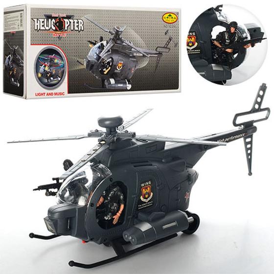 Imagem de Brinquedo Helicóptero Soldado De Ação Com Luzes E Sons