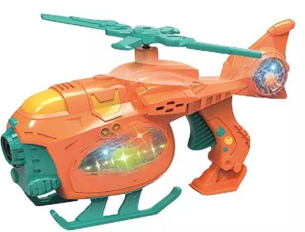 Imagem de Brinquedo Helicóptero Solta Bolhas com Som e Luz .